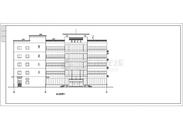 厂房设计_某地区工业区厂房建筑全套详细设计方案施工CAD图纸-图二