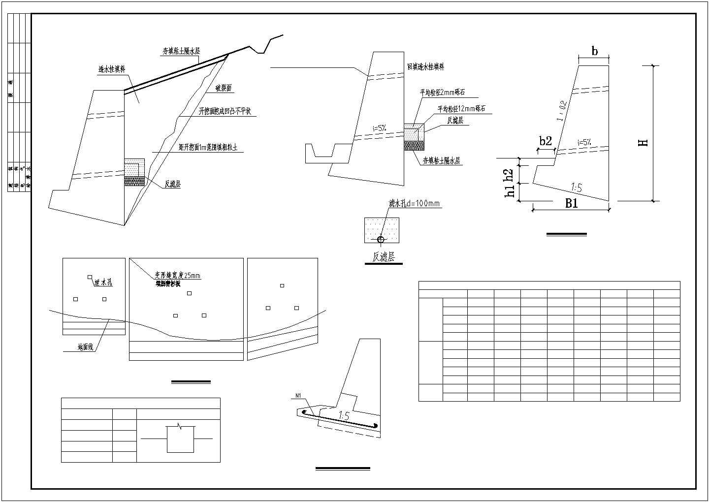 某地区厂区边坡支护建筑详细设计方案施工CAD图纸
