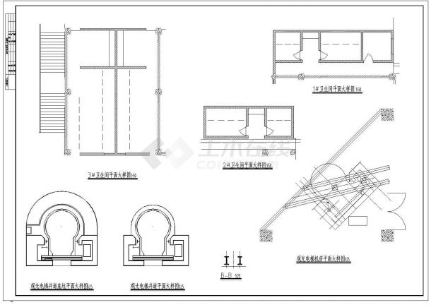 长沙市某商场平面图建筑设计施工CAD布置图-图二