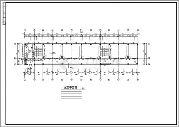 四层教学楼建筑施工图纸（共5套图纸）-图二