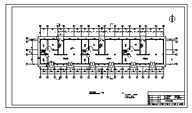 某五层框架结构一字形商住楼建筑施工cad图(含基础定额，计算书，结构图)-图二