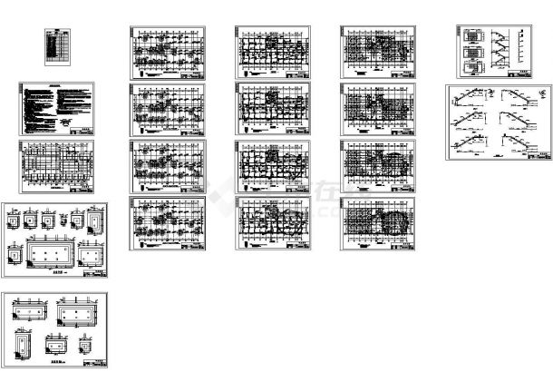 土木工程毕业设计_办公楼设计_某7层框架办公楼毕业设计(含计算书、施工组织设计、建筑结构CAD图)-图一