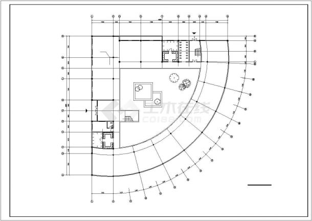 成都某职业技术学院学生公寓建筑设计CAD图纸-图二