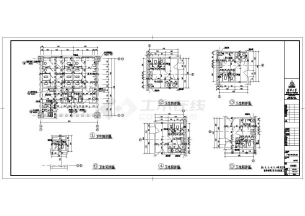 广东工业大学二期图书馆全套建筑设计CAD图纸-图二