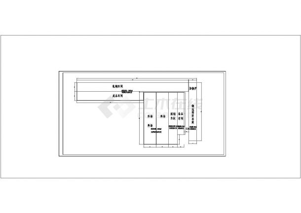 厂房设计_重庆某钢铁厂房结构建筑CAD图-图二