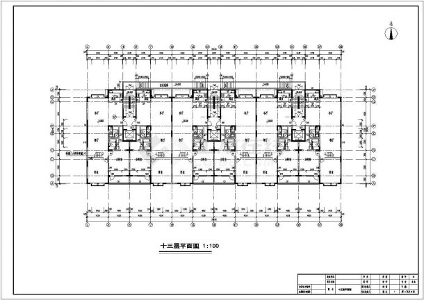 【13层】13299.36㎡地下1层地上13层框剪住宅楼工程量清单报价（含建筑结构CAD图）-图二