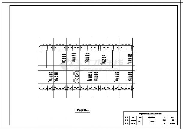土木工程毕业设计_办公楼设计_4600平方米某六层框架结构办公楼建施cad图(含计算书，毕业设计)-图一