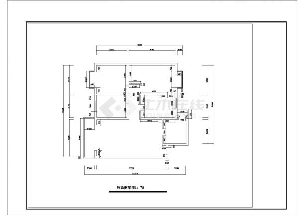 室内装修设计方案CAD布置图-图一