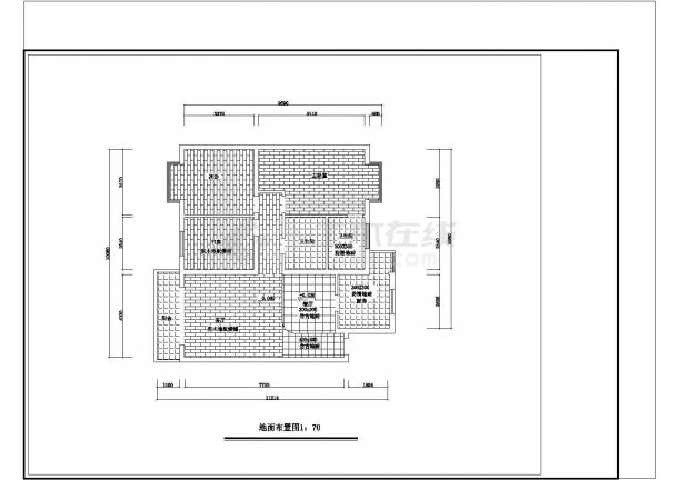 室内装修设计方案CAD布置图-图二