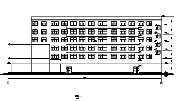 某市六层框架结构综合办公楼建筑施工cad图(含计算书设计)-图一