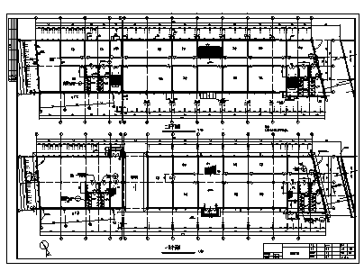 某市四层框架结构包装办公楼建筑施工cad图（含毕业设计）-图一