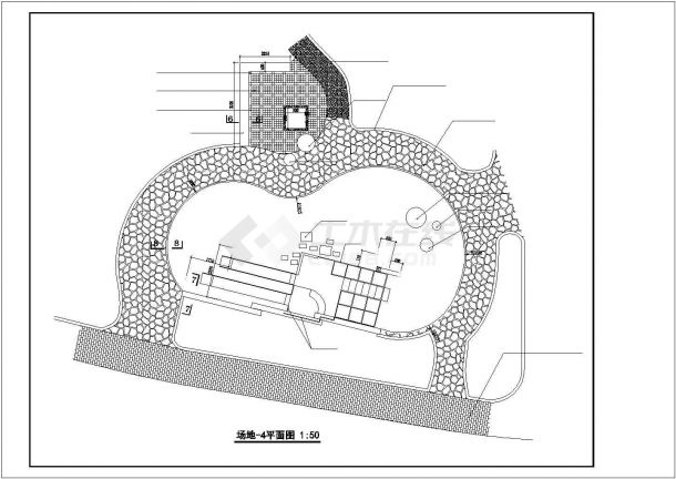 北京某居住区内部儿童乐园景观设计CAD图纸-图二