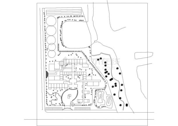 湖州市某大型幼儿园平面规划设计CAD图纸-图二