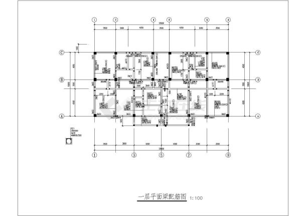 某三层框架结构现代风格别墅设计cad结构施工图（含效果图）-图一