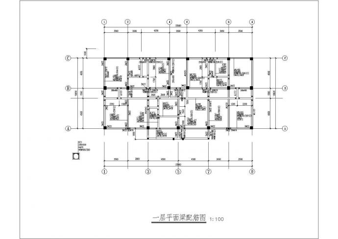 某三层框架结构现代风格别墅设计cad结构施工图（含效果图）_图1