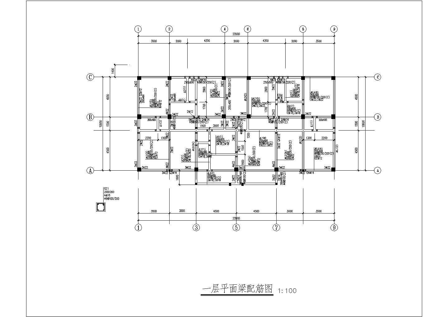 某三层框架结构现代风格别墅设计cad结构施工图（含效果图）
