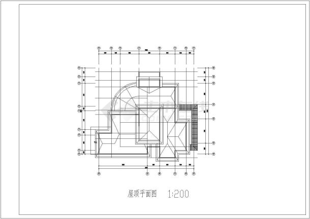 某三层带地下层砖混结构新农村简欧风格别墅设计cad全套建筑施工图（含效果图，含3D模型图）-图一