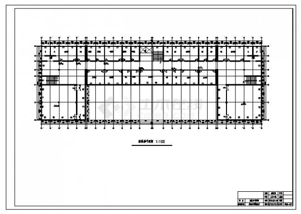 土木工程毕业设计_5400平米四层框架结构永达写字楼建施cad图(含计算书，毕业设计)-图二