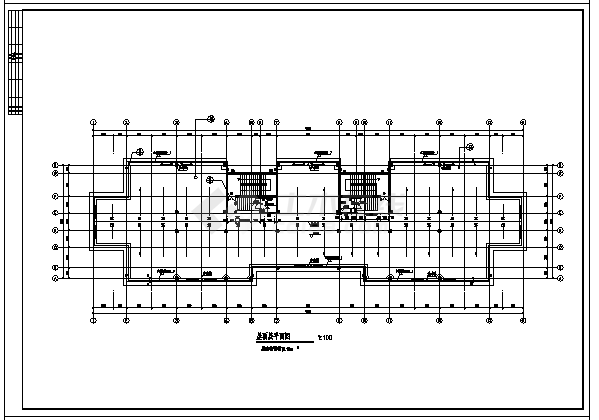 土木工程毕业设计_办公楼设计_4400平方米某五层框架结构办公楼建施cad图(含计算书，毕业设计)-图一