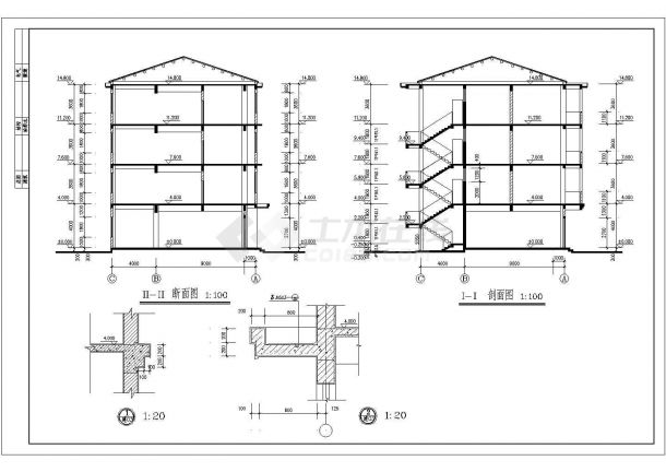 某地区金属制品厂建筑详细设计方案施工CAD图纸-图一