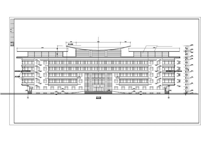 办公楼设计_某地区电解铝厂办公楼建筑详细设计方案施工CAD图纸_图1