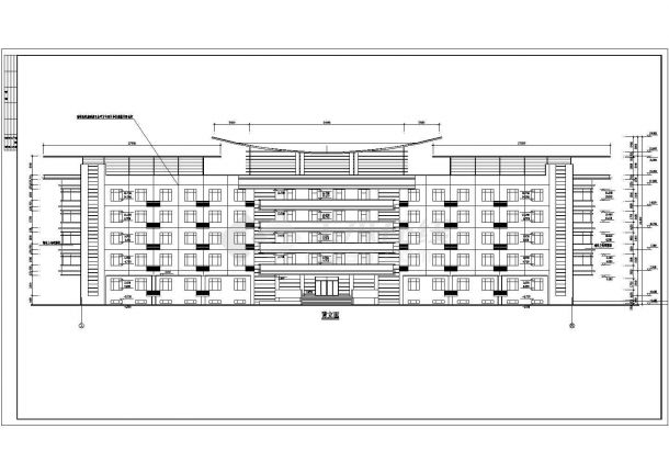 办公楼设计_某地区电解铝厂办公楼建筑详细设计方案施工CAD图纸-图二