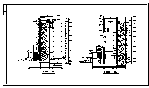 某县七层带夹层培训大楼建筑施工cad图(含计算书，毕业设计，结构图)_图1