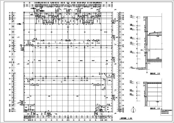 厂房设计_某地区食品厂房建筑全套详细设计方案施工CAD图纸_图1