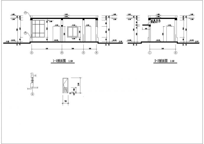 某地区水厂厂区大门建筑详细设计方案施工CAD图纸_图1