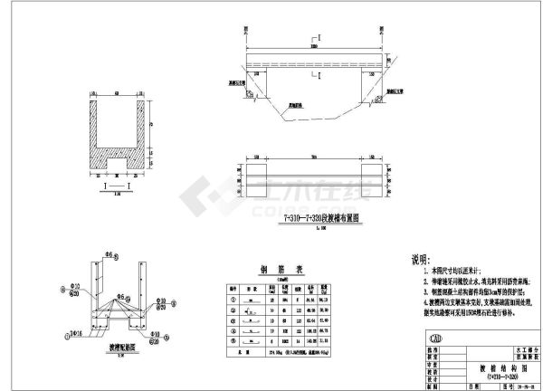 【精选】大型水利工程水工部分设计CAD图纸-图一