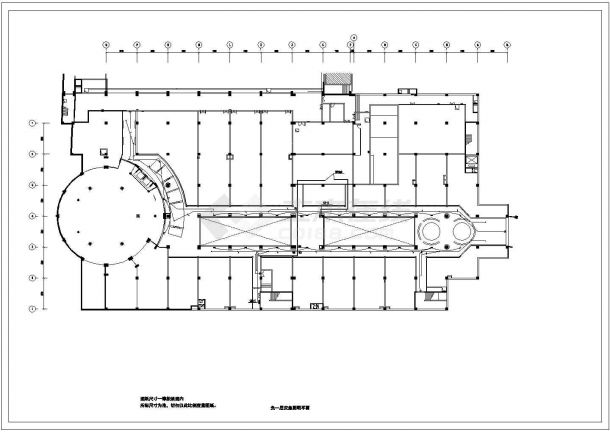 商场里公共空间照明电气设计方案CAD图纸-图二