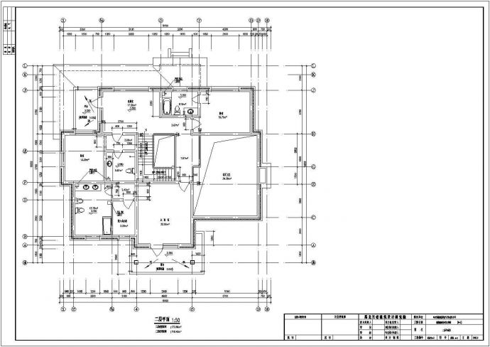 某二层砖混结构现代时尚风格独栋别墅设计CAD全套建筑施工图（含效果图）_图1