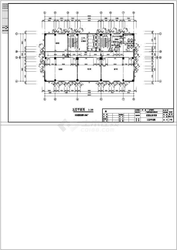 办公楼设计_经营业务用房办公楼电气设计cad图纸-图一
