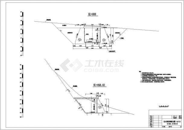 【精选】乡村引水渠工程设计CAD图纸-图二