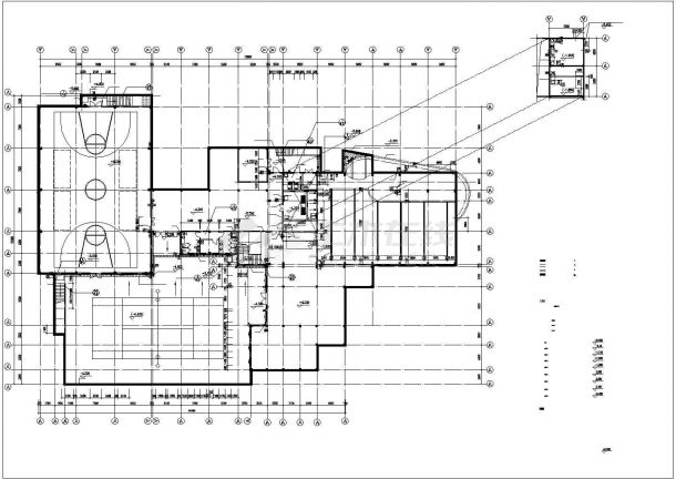 上海会所全套建筑施工CAD设计图-图二