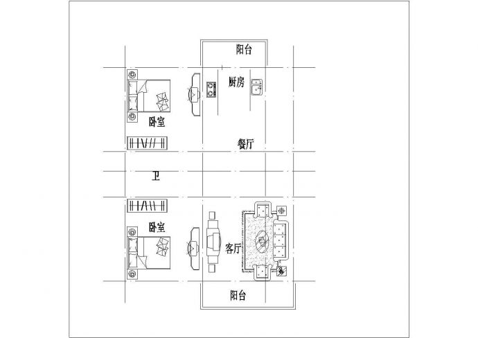 广州某新建小区70-135平米左右的热门户型设计CAD图纸（共37张）_图1