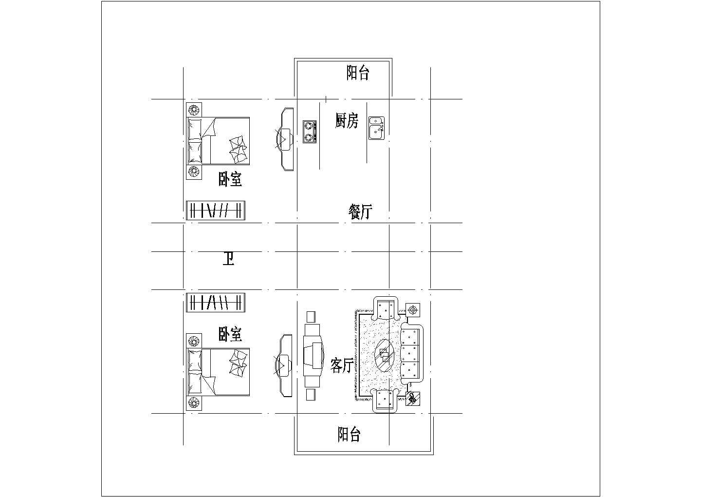 广州某新建小区70-135平米左右的热门户型设计CAD图纸（共37张）