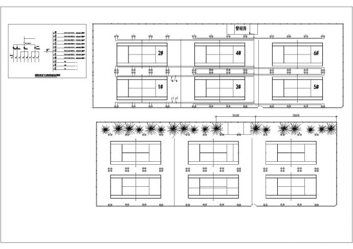 网球场照明系统设计方案CAD图_图1