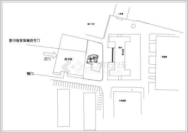 台州市某实验中学平面景观设计CAD图纸-图一