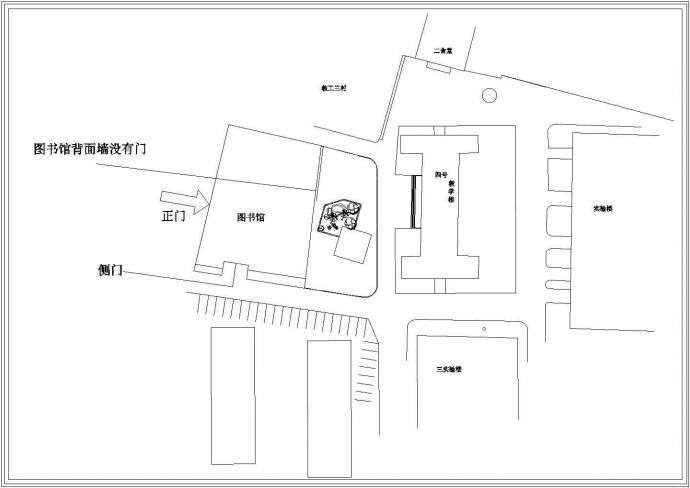 台州市某实验中学平面景观设计CAD图纸_图1