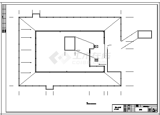 土木工程毕业设计_办公楼设计_6500平米某六层商业办公楼建施cad图(含计算书，毕业设计)-图二