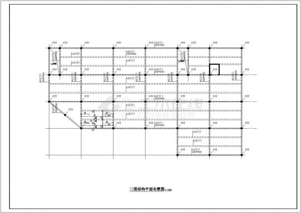 3层商场百货全套毕业设计(含计算书，建筑图，结构图，周记，PKPM)-图二