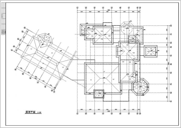 1700平米2层混合机构休闲会所平立剖面设计CAD图纸（含地下层）_图1