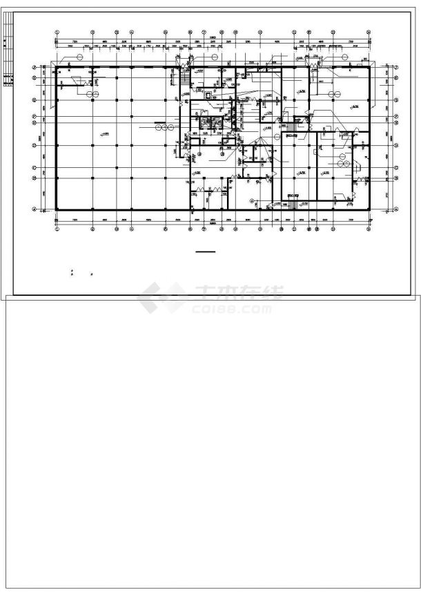 1.4万平米15层框混结构商住楼平立面设计CAD图纸（1-3层商用）-图一
