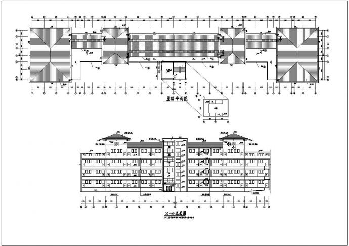 某城市工业大学艺术楼建筑结构设计平面CAD图_图1