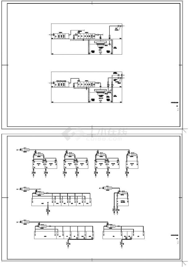 [河南]医疗综合楼通风及净化空调防排烟系统设计施工图纸（含人防设计净化空调系统）-图一