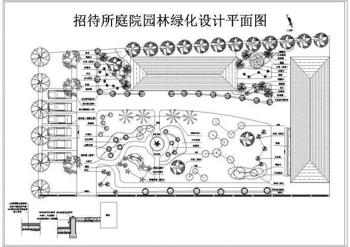 公园广场绿化CAD图纸-园林设计平面图_图1