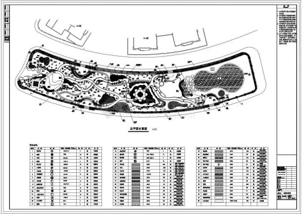 公园广场绿化CAD图纸-园林绿化施工图纸-图一