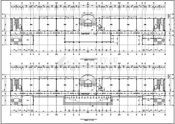 某高校教学楼建筑结构设计方案CAD图-图二