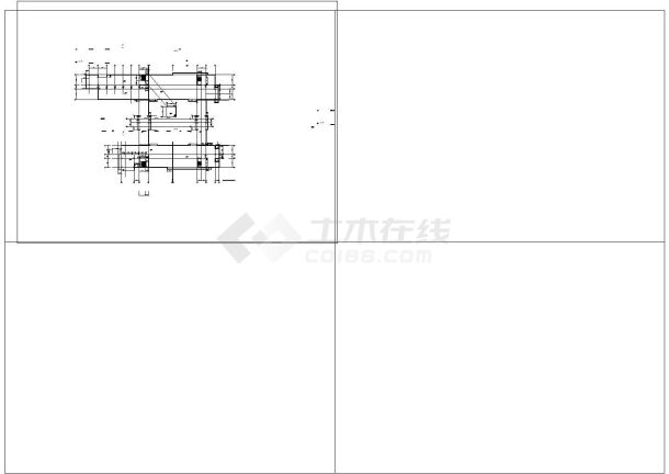 某高校教学楼建筑结构设计施工CAD图-图一